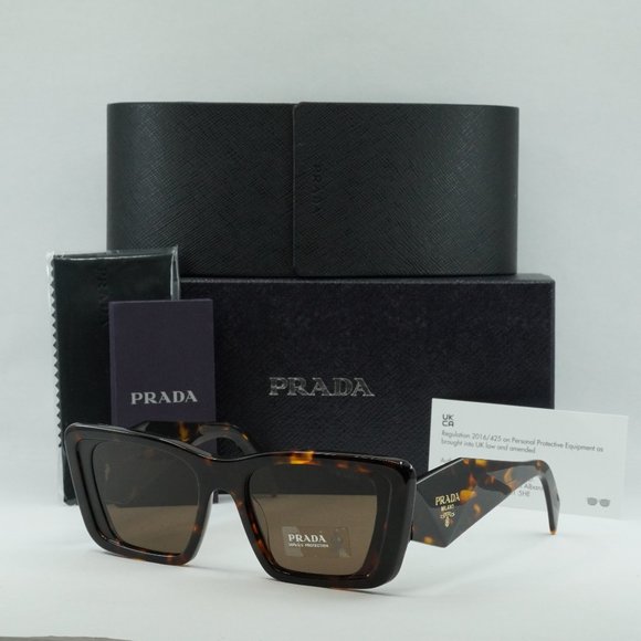 FINAL PRICE NEW PRADA PR08YS 01V8C1 HAVANA SUNGLASSES - Picture 3 of 12
